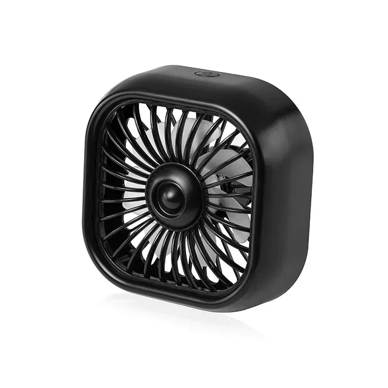 Low noise LED car interior mini fan