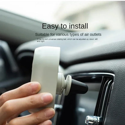 Low noise LED car interior mini fan